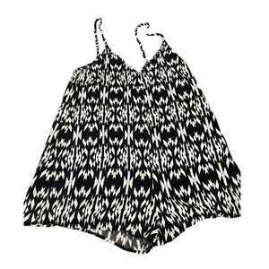 Victoria Secret romper, adjustable, lounge wear, pajamas. Black and white Aztec